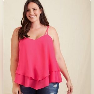 Georgette Layered Swing Cami